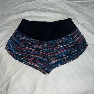 Lululemon Athletica Multi-Colored Speed Up shorts